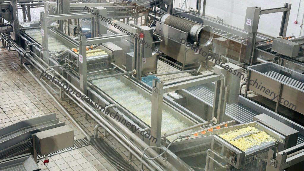 automatic frozen french fries production line