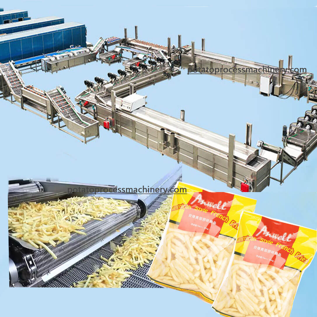 frozen french fries production line