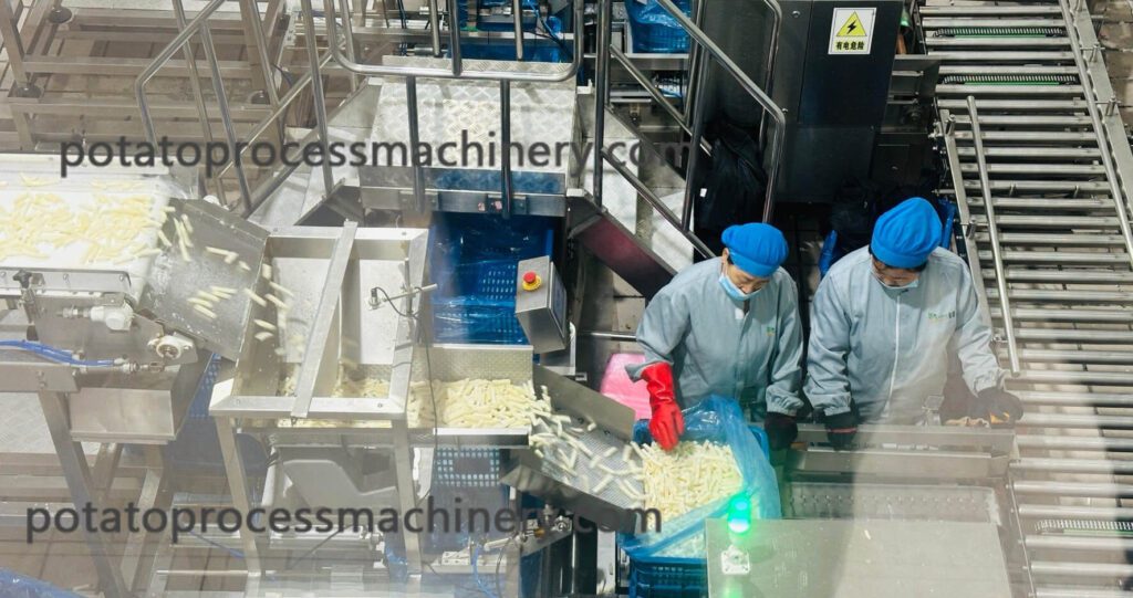 fully automatic frozen french fries production line plant