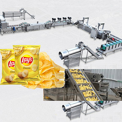 fully automatic potato chips production line