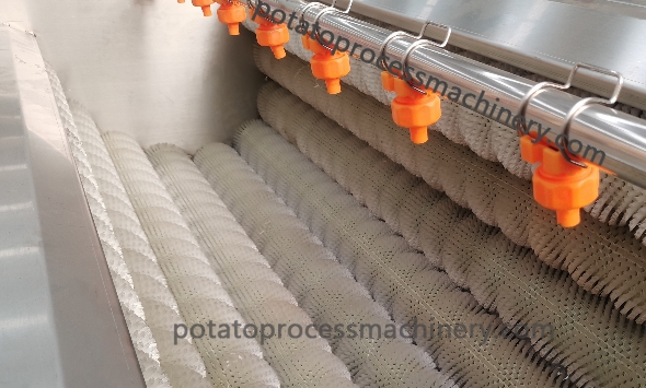 9 parallel nylon rollers of peeling machine