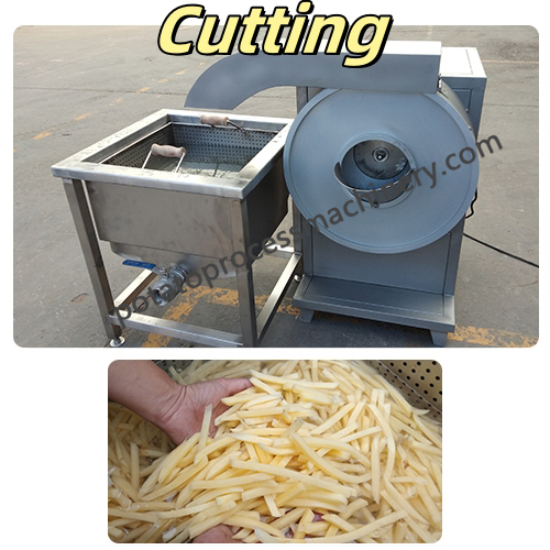 potato fries cutting process