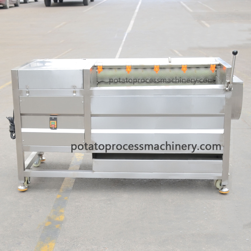 potato washing peeling machine