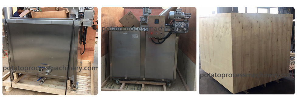 Delivery for batch type potato chips French fry vegetables blancher machine