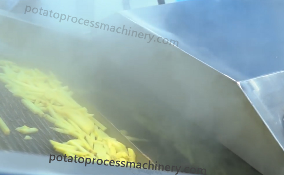 blanching and maintaining the color and taste of the vegetables