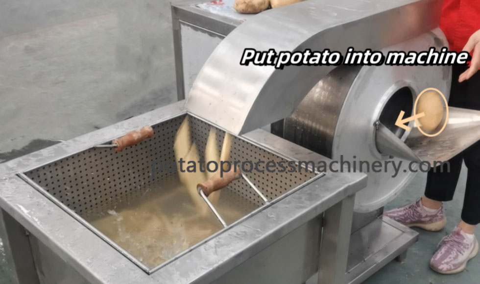 french fries automatic cutting