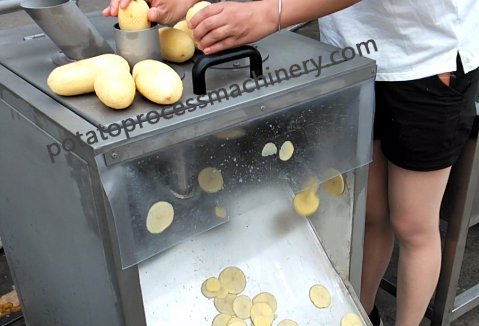 potato chips slicing machine