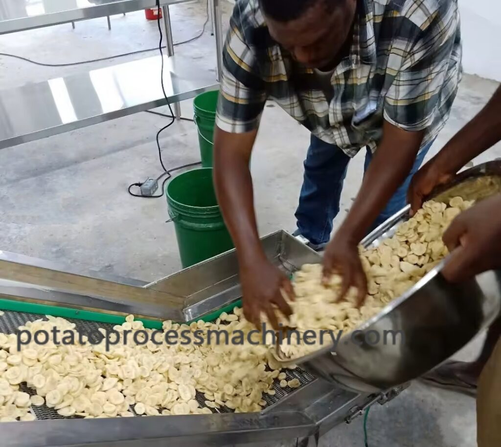 plantain chips slicing